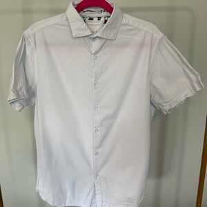 Denim & Flower Light Blue Short Sleeve Shirt